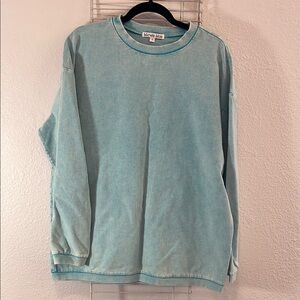 Michelle Mae Light Blue Lightweight Sweatshirt
